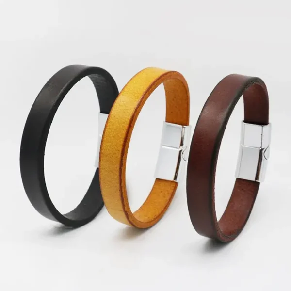 Jiayiqi Vintage Genuine Leather Wrap Cord Cuff Bracelet For Hand Wrist Wristband Men Woman Punk Bangle Couple Jewelry Gift 4